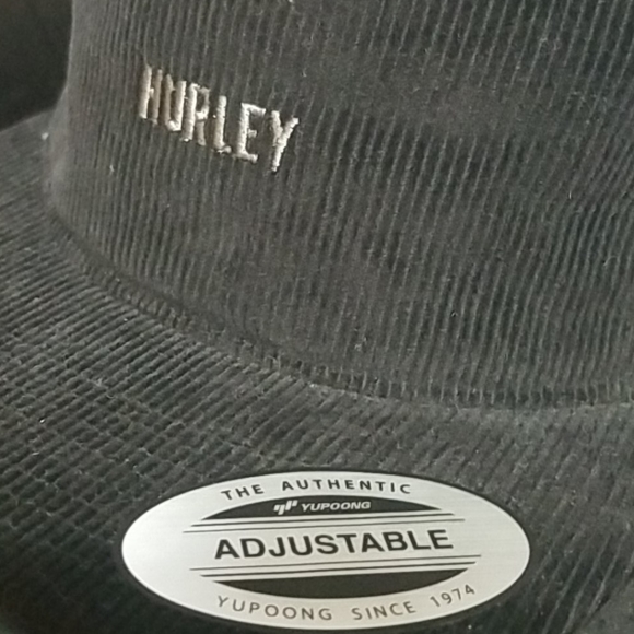 2 FOR 40 Hurley Hat Corduroy Black - Picture 2 of 11